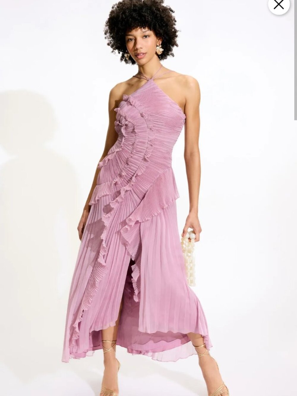 AMUR Lorelie Halter Gown Size 0 MSRP $748